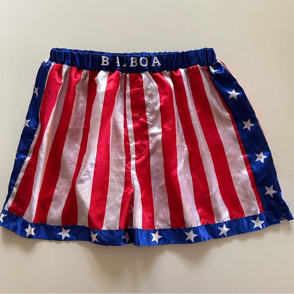 Halloween Costume Men’s Rocky Balboa Boxing Shorts Cosplay